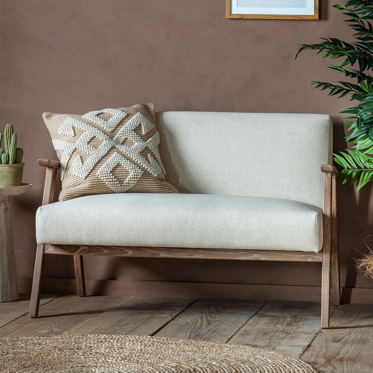 Gallery Neyland Natural Linen 2 Seater Sofa Gallery Neyland Natural Linen 2 Seater Sofa