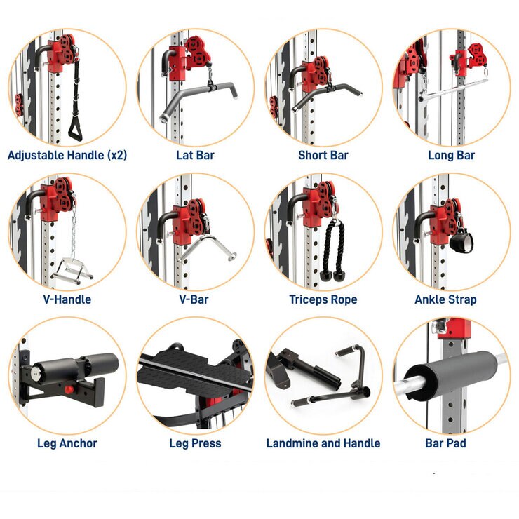Marcy SM-7553 Pro Deluxe Smith Cage Home Gym System Marcy SM-7553 Pro Deluxe Smith Cage Home Gym System