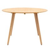 Gallery Hatfield Natural Round Dining Table, Seats 4