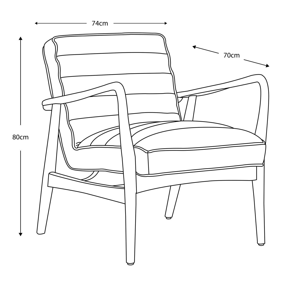 Gallery Datsun Antique Ebony Leather Armchair
