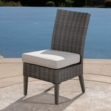 SunVilla Vineyard 7 Piece Wicker Dining Set + Cover