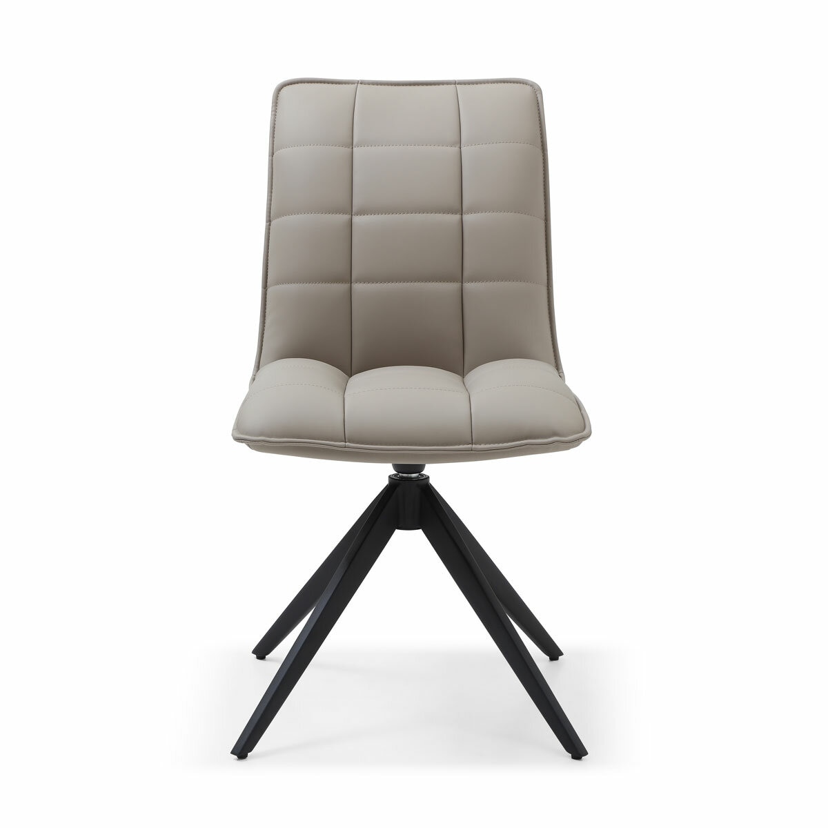 Indus Valley Skylar Ceramic Extending Dining Table + 6 Taupe Chairs, Seats 6-8