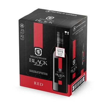 McGuigan Black Label Red Wine, 6 x 75cl