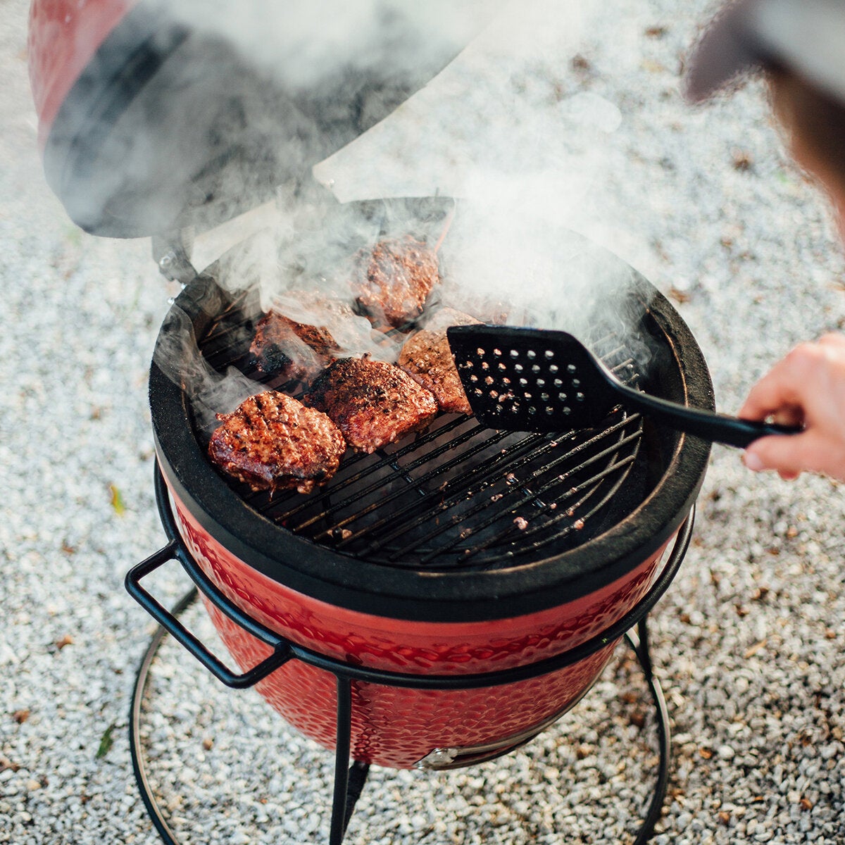 Kamado Joe Junior 13.5" (34cm) Ceramic Charcoal Barbecue Grill + Cover