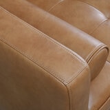 Simon Li Harstine Brown Leather Corner Sofa