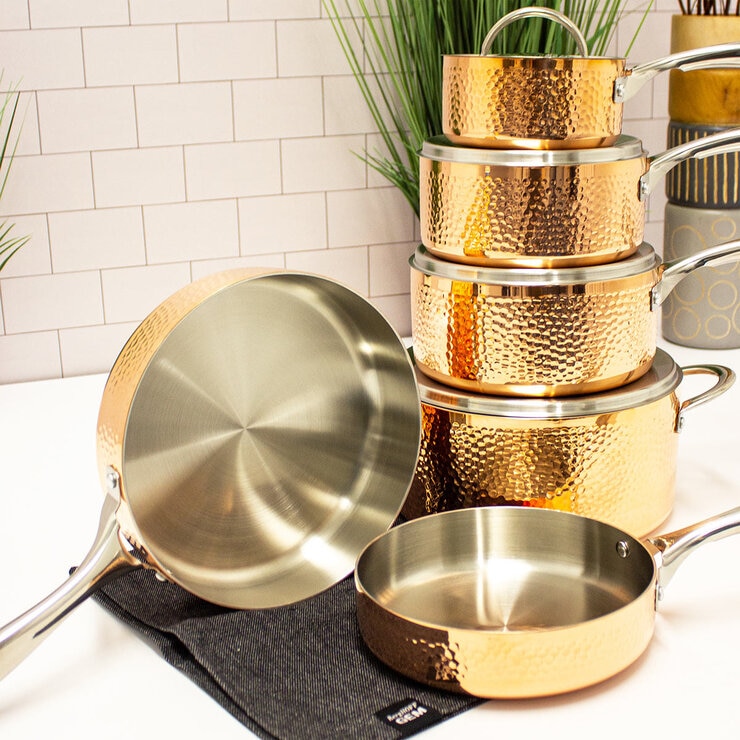 BergHOFF Vintage Copper Cookware Set, 10 Piece | Costco I