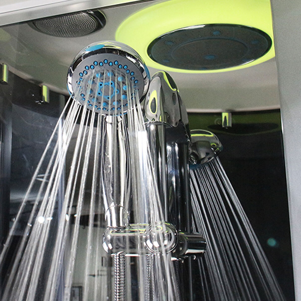 Insignia Diamond 1400 x 900 Steam Shower in Chrome Insignia Diamond 1400 x 900 Steam Shower in Chrome