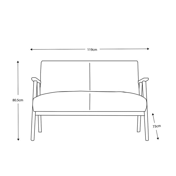 Gallery Neyland Natural Linen 2 Seater Sofa Gallery Neyland Natural Linen 2 Seater Sofa