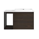 Ove Judy 1000mm Wide Wall Mounted Vanity in Dark Brown