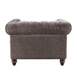Allington Grey Fabric Chesterfield Armchair