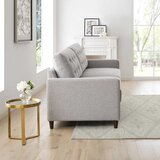 Lillian August Ella Grey Fabric Convertible Sofa Bed