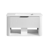 Ove Bella 900mm Wide Wall Mounted Vanity in Matte White