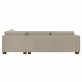 Thomasville Walsen Grey Fabric Corner Sofa with Storage Ottoman, Right Hand Facing