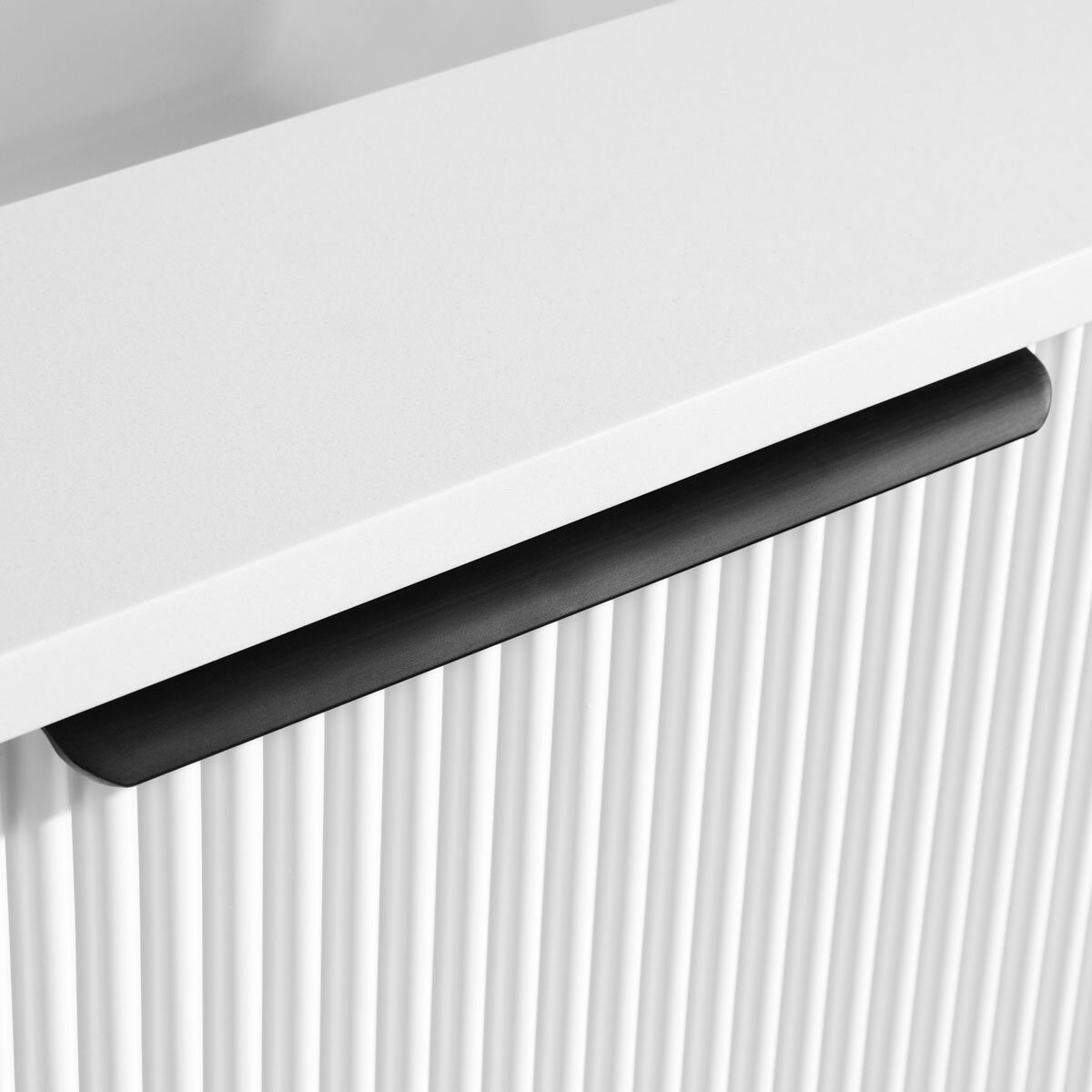 Ove Bella 900mm Wide Wall Mounted Vanity in Matte White