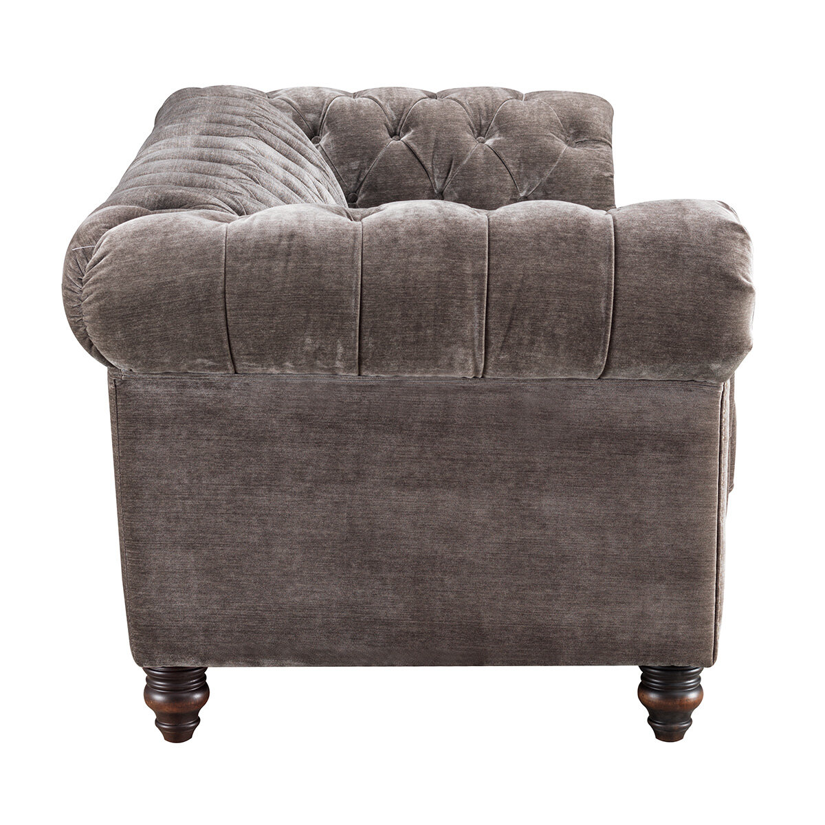Allington 3 Seater Grey Fabric Chesterfield Sofa