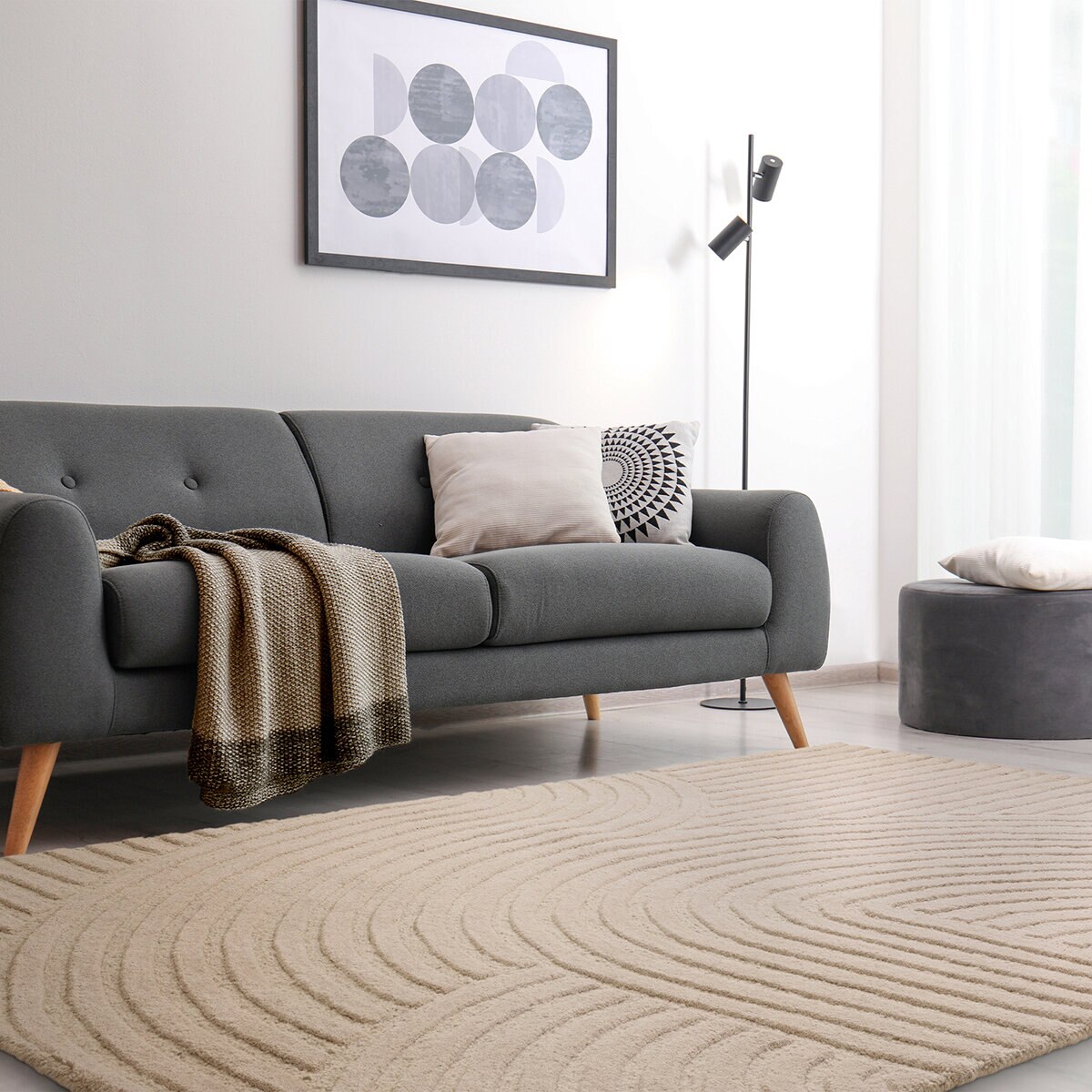 Hague Collection Sand Rug, 200 x 290 cm