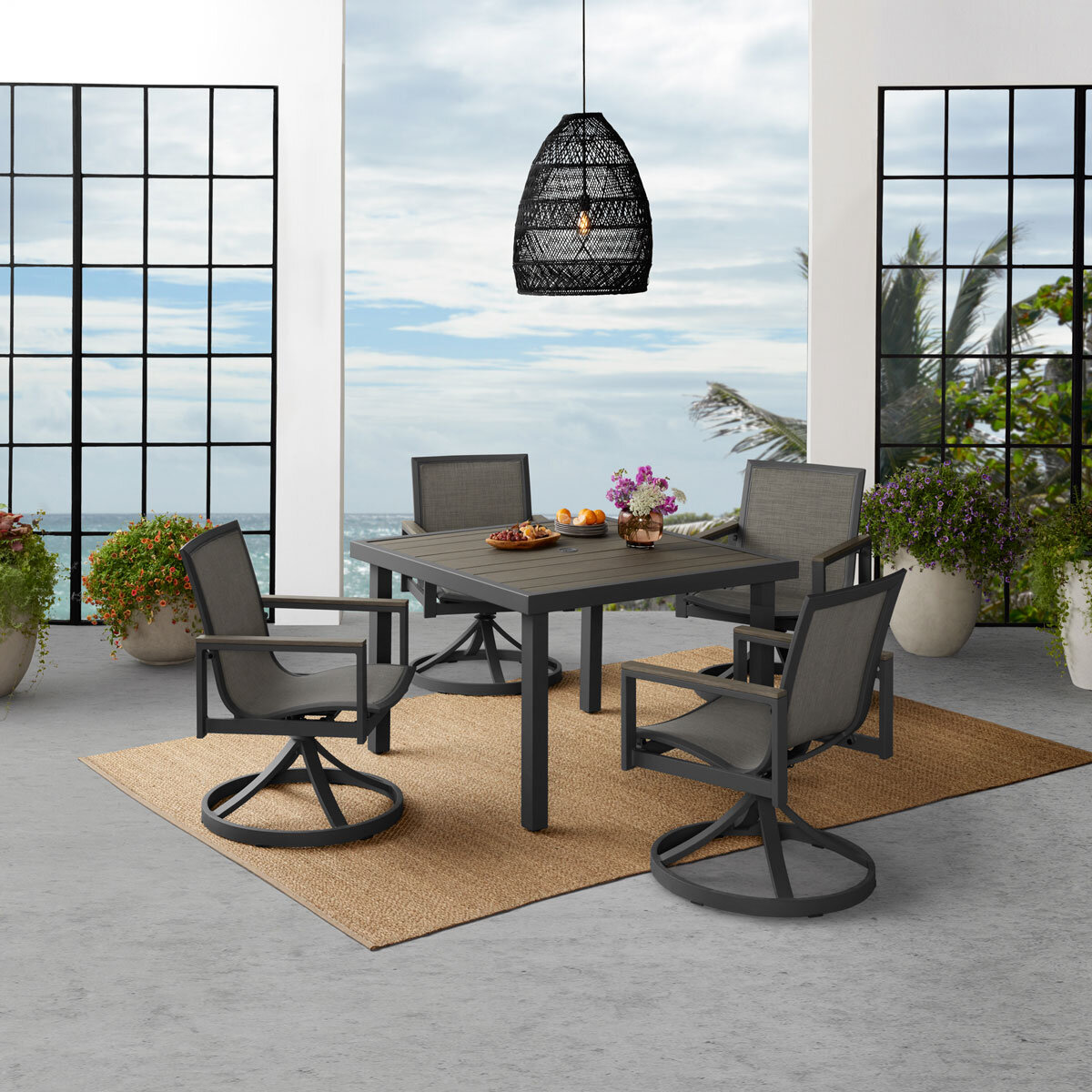 Agio Maricopa 5 Piece Sling Dining Set Cover Costco I