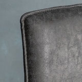 Gallery Hinks Grey Faux Leather Dining Chair, 2 Pack