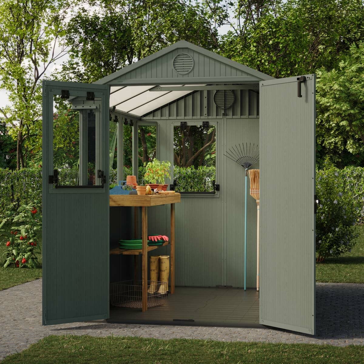 Keter 6ft 3" x 8ft (1.9 x 2.4m) Potting Shed Keter 6ft 3" x 8ft (1.9 x 2.4m) Potting Shed