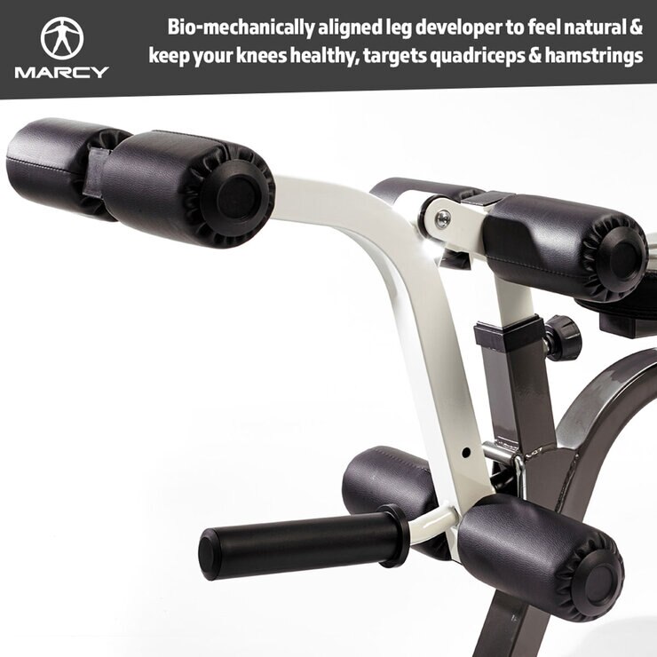 Marcy MWB-70205 Folding Olympic Barbell Bench with Rear Squat Rack Marcy MWB-70205 Folding Olympic Barbell Bench with Rear Squat Rack