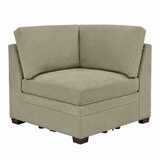 Thomasville Tisdale Beige Fabric Corner Chair