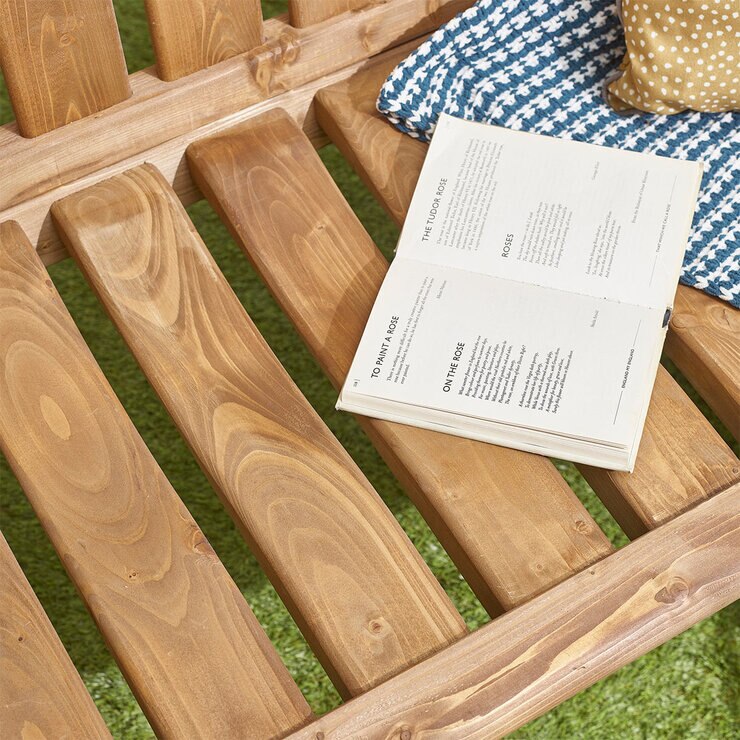 Anchor Fast 3 Seater Pine Wood Bench Anchor Fast 3 Seater Pine Wood Bench