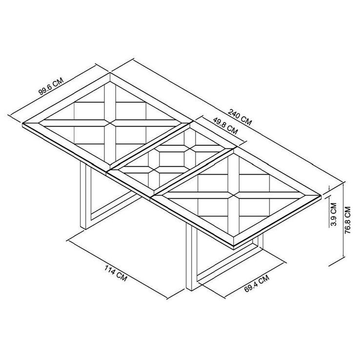 Bentley Designs Greenwich Extending Dining Table + 6 Cantilever Chairs, Seats 6-8 Bentley Designs Greenwich Extending Dining Table + 6 Cantilever Chairs, Seats 6-8