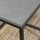 Bentley Designs Sofia Grey Sintered Stone Sofa Table