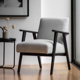 Gallery Neyland Mottled Stone Linen Armchair