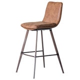 Gallery Henley Brown Faux Leather Bar Stool, 2 Pack