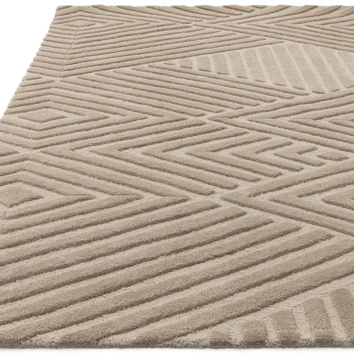Hague Collection Taupe Rug, 160 x 230 cm