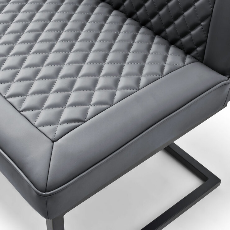 Indus Valley Arden Ceramic Dining Table With Grey Corner Bench & Low Bench