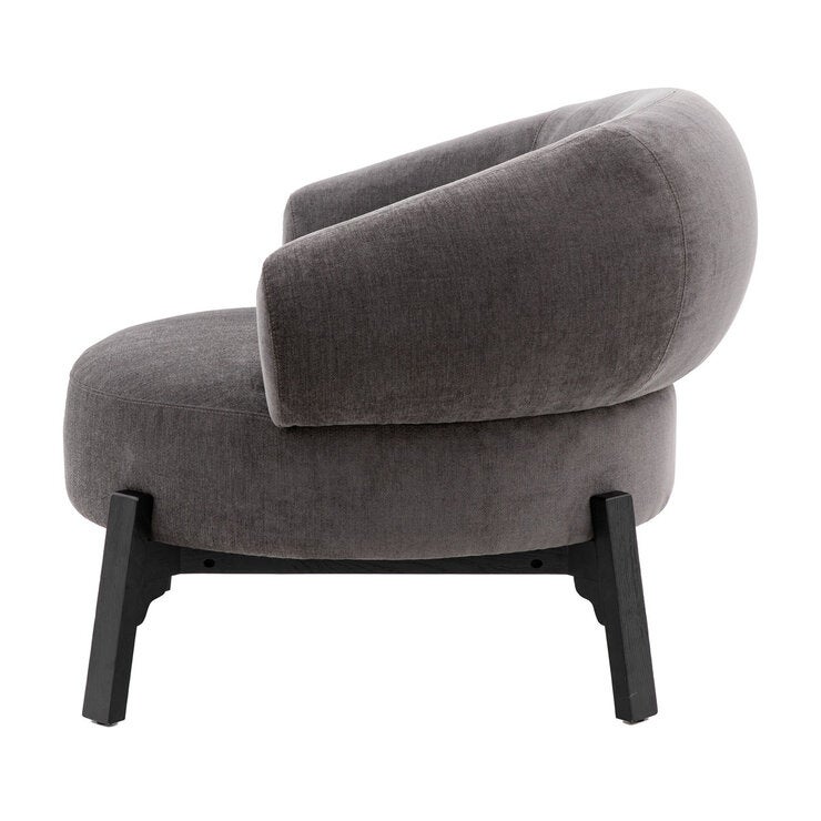 Gallery Ardo Grey Velvet Armchair Gallery Ardo Grey Velvet Armchair