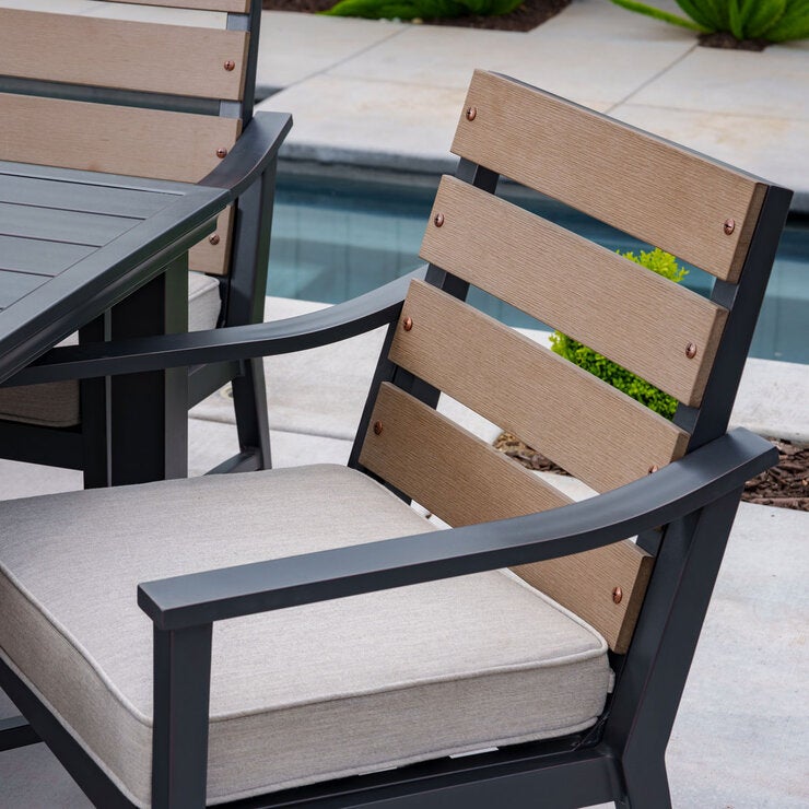 SunVilla Brookwood 9 Piece Cushioned Patio Dining Set + Cover