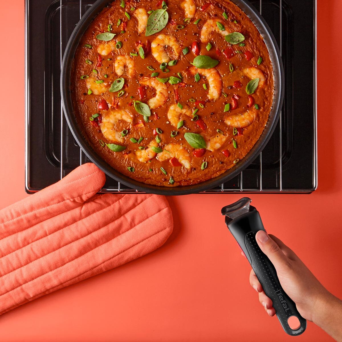 Tefal Ingenio Emotion Stainless Steel Non-Stick Pan Set, 10 Piece