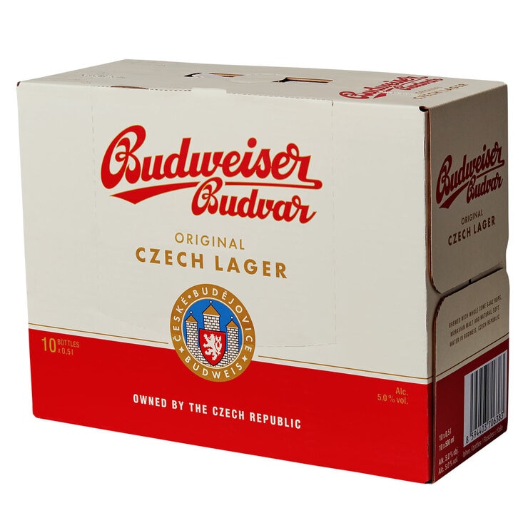 Budvar, 10 x 500ml Budvar, 10 x 500ml