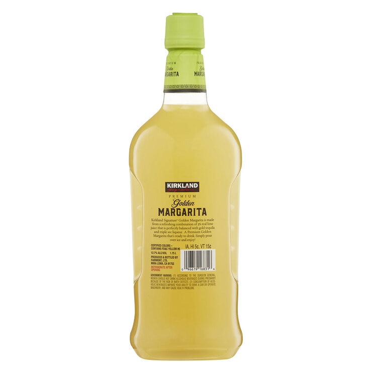 Kirkland Signature Golden Margarita Premium Ready-to-Drink, 1.75L Kirkland Signature Golden Margarita Premium Ready-to-Drink, 1.75L