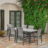 SunVilla Palermo 7 Piece Sling Dining Set + Cover