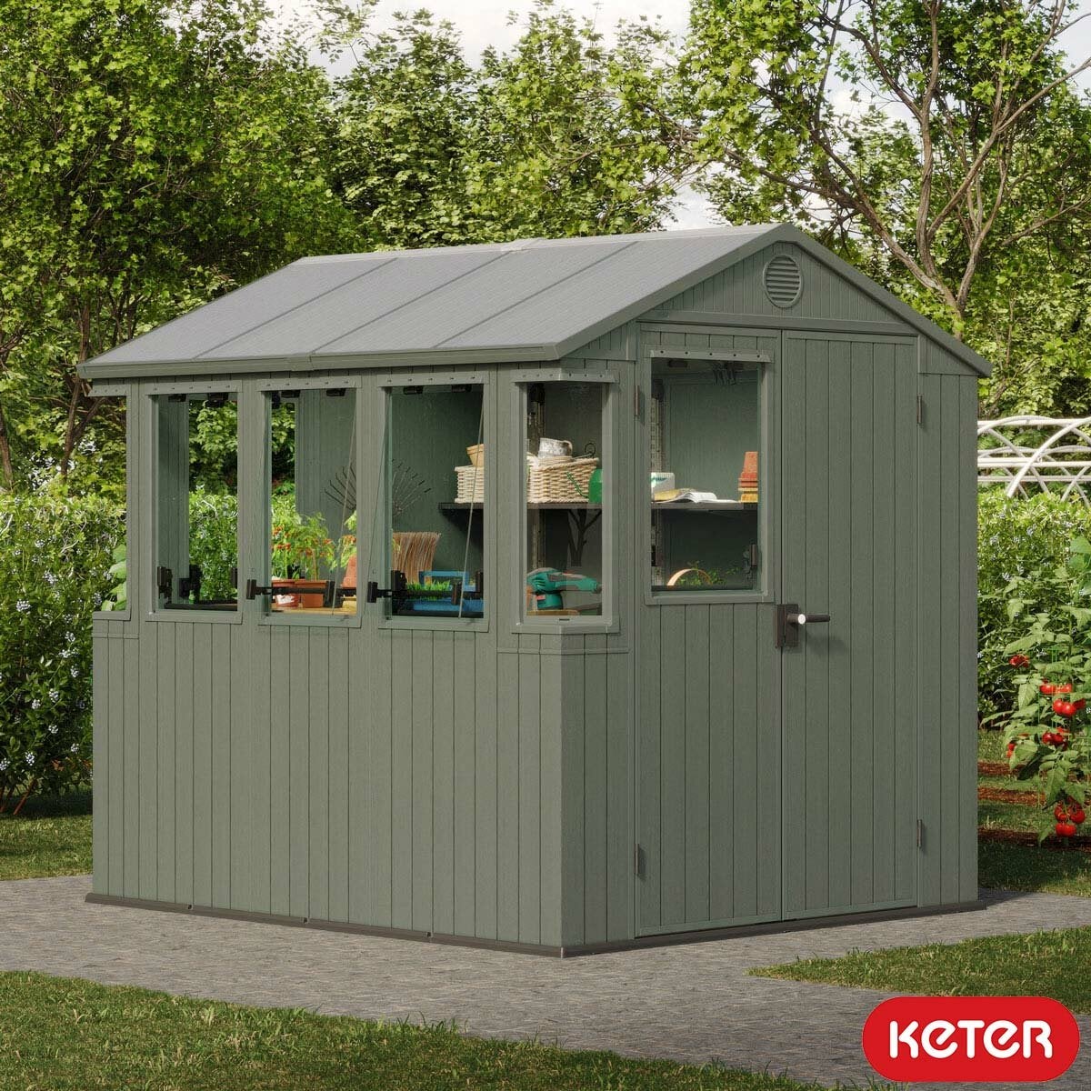 Keter 6ft 3" x 8ft (1.9 x 2.4m) Potting Shed Keter 6ft 3" x 8ft (1.9 x 2.4m) Potting Shed