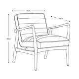 Gallery Datsun Brown Leather Armchair