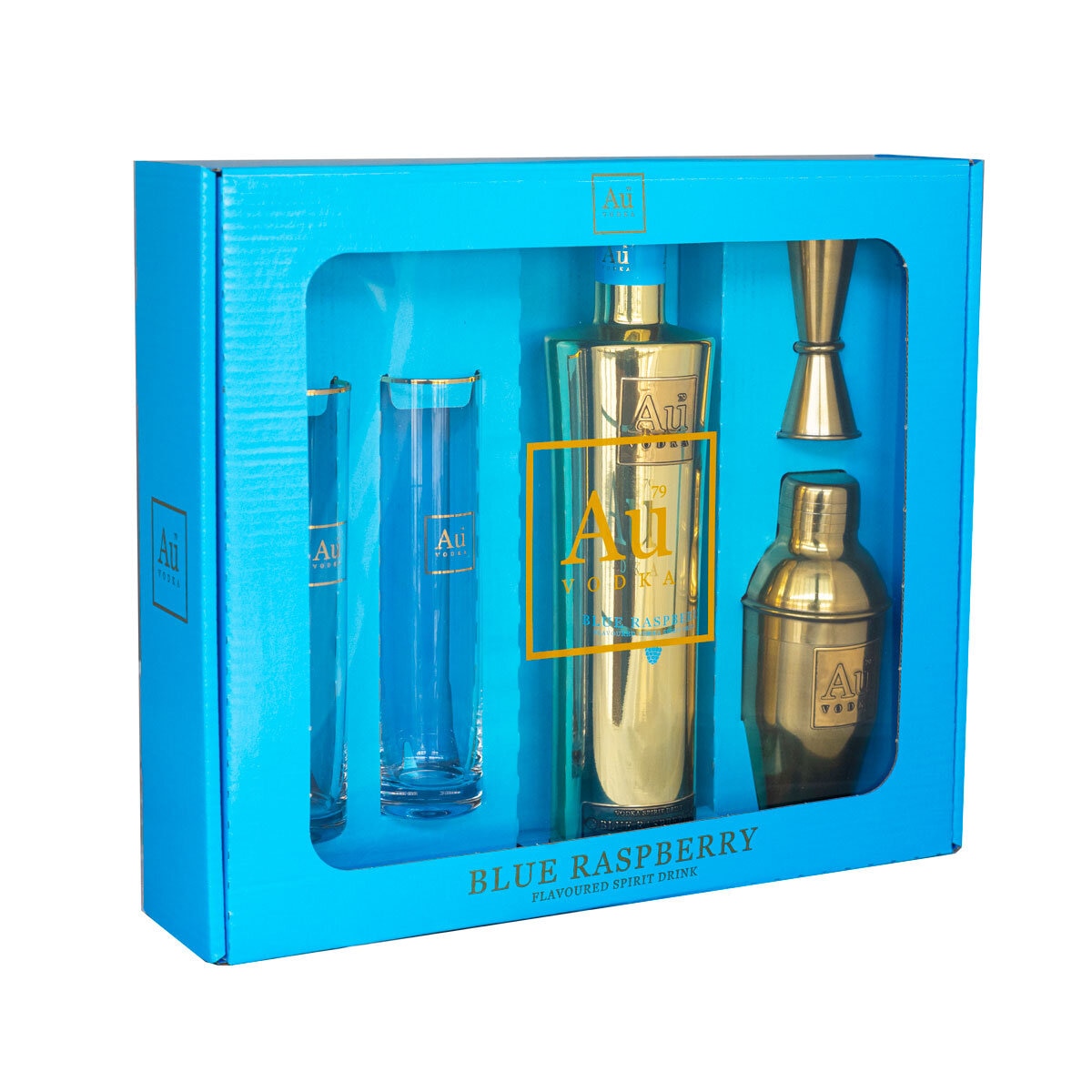 Au Vodka Blue Raspberry Gift Pack