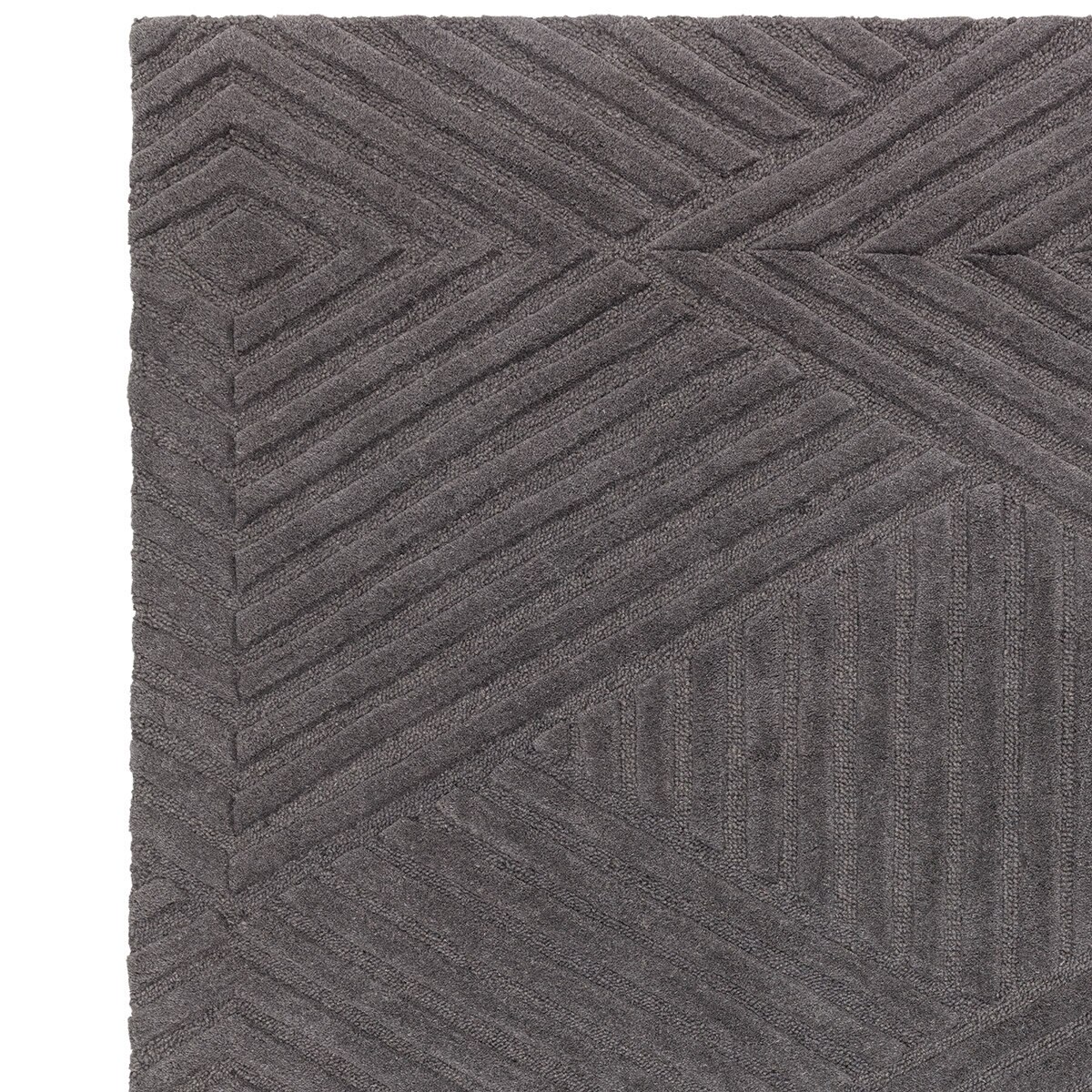 Hague Collection Charcoal Rug, 200 x 290 cm