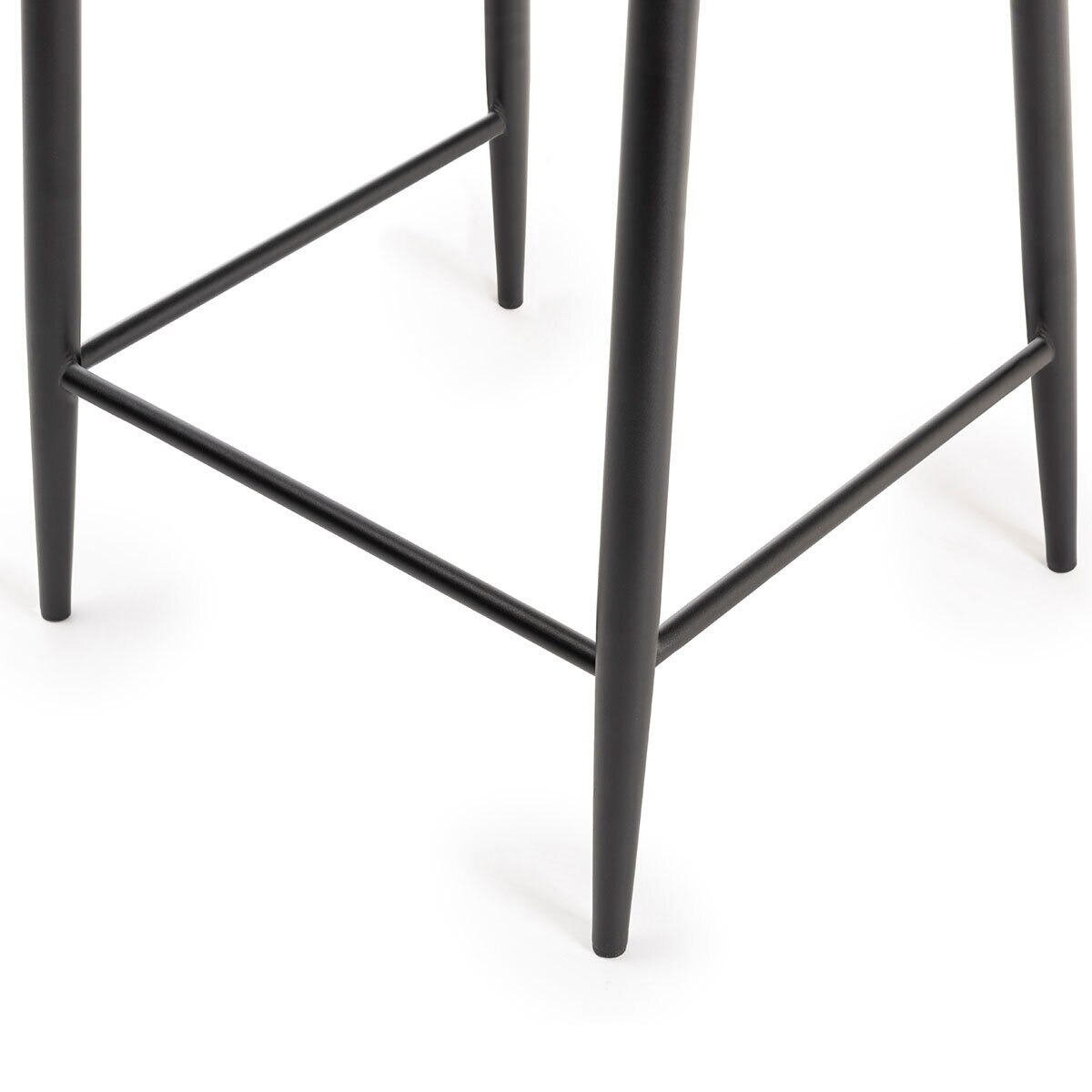 Finch Grey Faux Leather Diamond Stitch Bar Stool, 2 Pack