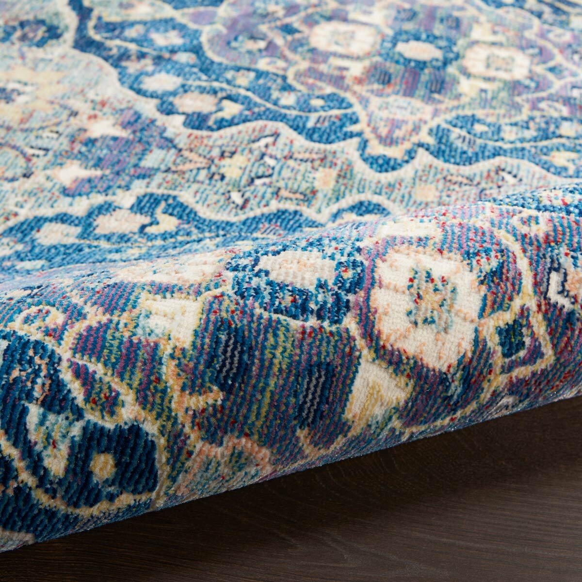 Ankara Global Collection Blue Patterned Rug, 160 x 229 cm