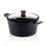 Westinghouse Special Edition Cookware Set, Wood Effect Soft Touch Handles, 11 Piece