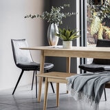 Gallery Hinks Grey Faux Leather Dining Chair, 2 Pack