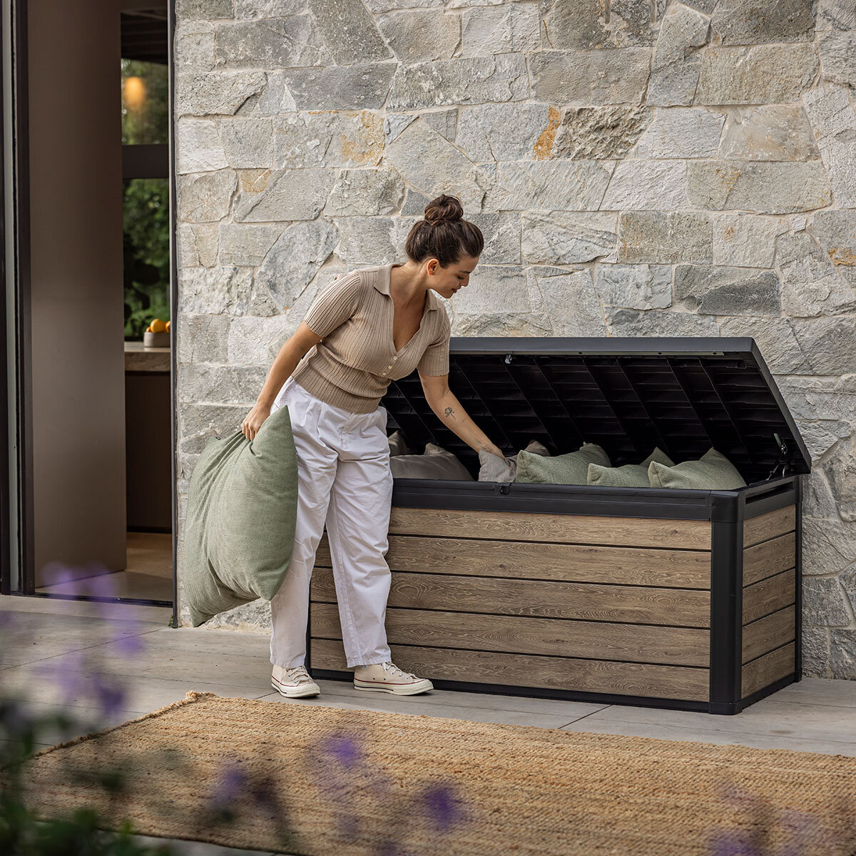 Keter Ashwood Signature 150 Gallon Deck Box