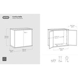 Keter Cortina Bella 4ft 6" x 2ft 4" (1.4 x 0.7m) 1,000 Litre Vertical Storage Shed