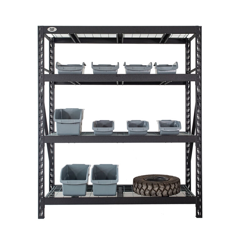 CAT 4 Level Industrial Level Rack in Black CAT 4 Level Industrial Level Rack in Black