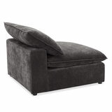 Aiden & Ivy Sereen Dark Grey Fabric Armless Chair